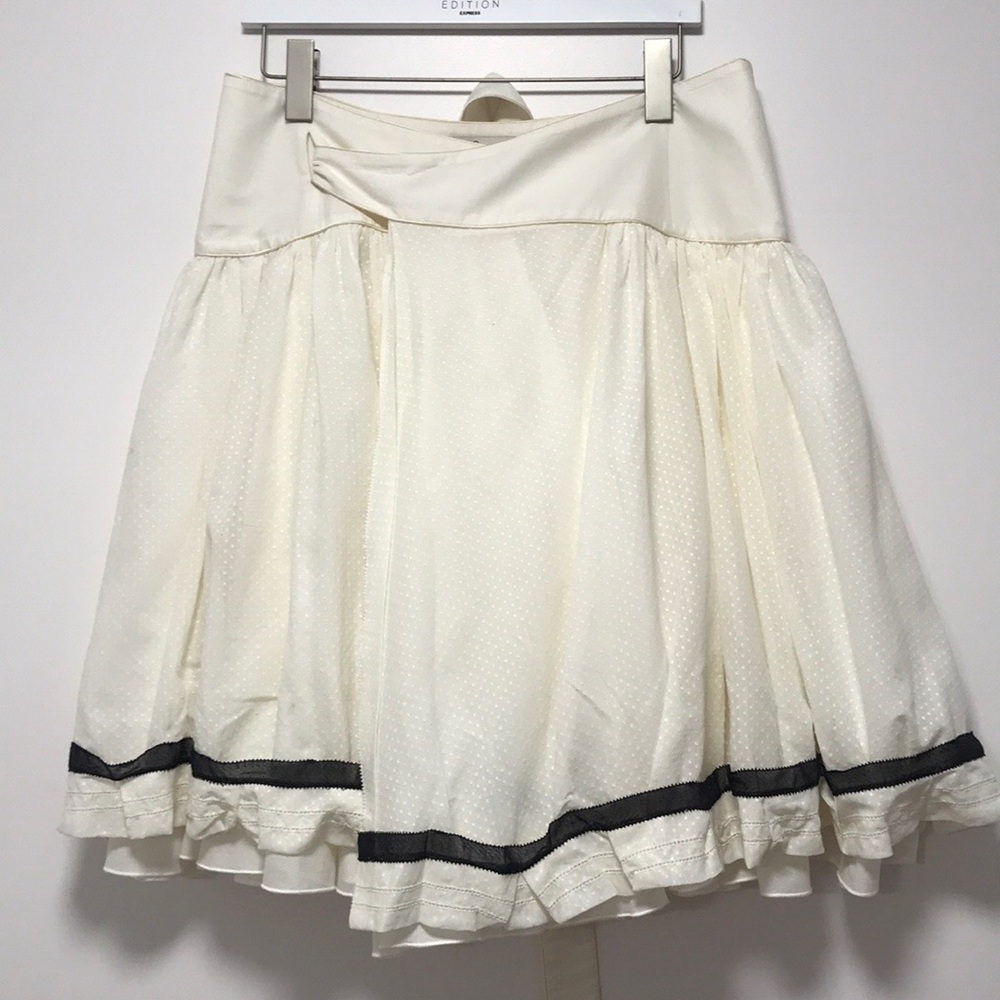 Max Azria Wrap Pleated Skirt